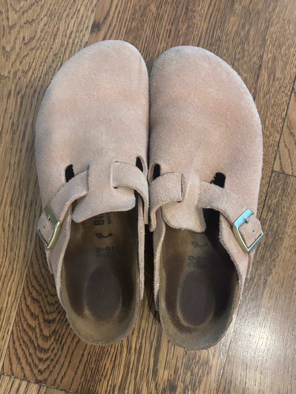 Birkenstock Boston Suede in Light Rose 39